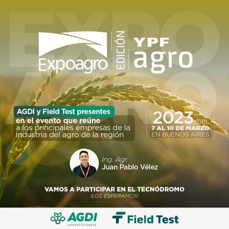 AGDI y Field Test en la Expo Agro 2023